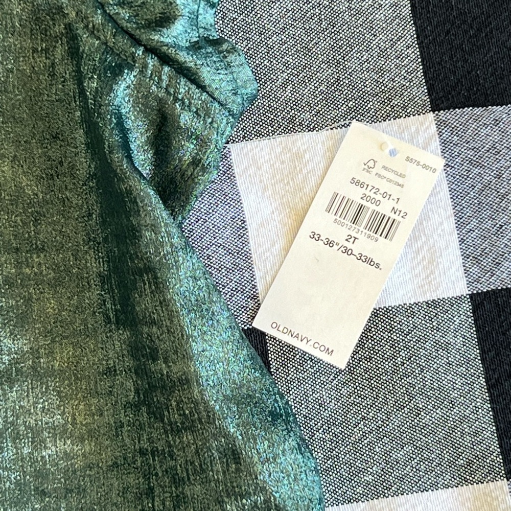 Old Navy Shimmering Green Top